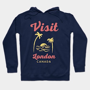 London Canada - Funny Canadian Beach Art Hoodie